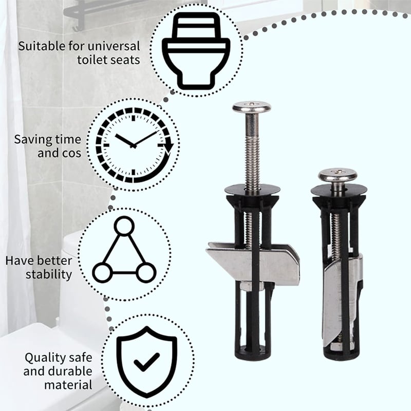 🔥Buy 1 Get 1 Free🔥Heavy Duty Toilet Seat Fastener Bolt kit