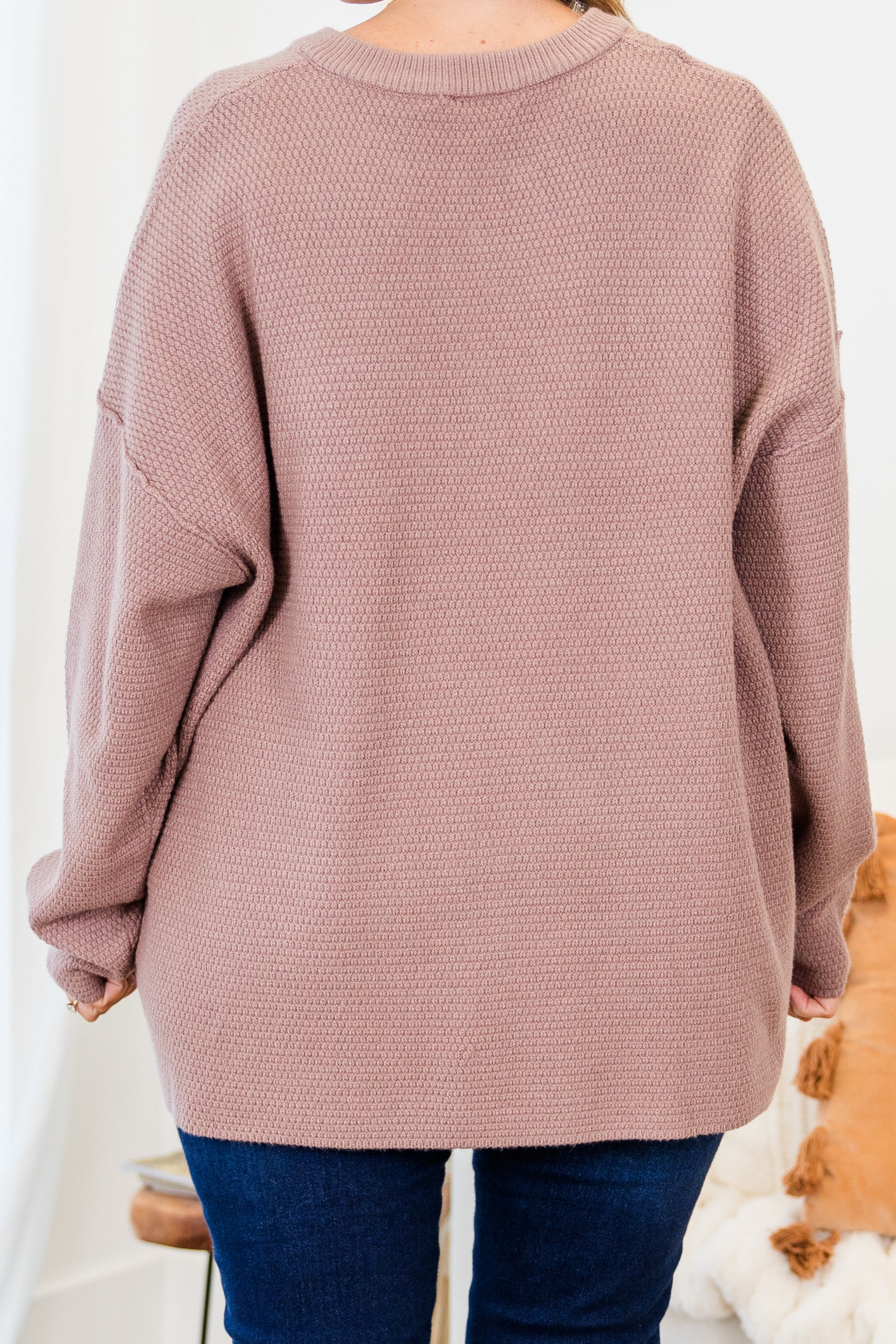 Please Take Me With You Sweater. Taupe