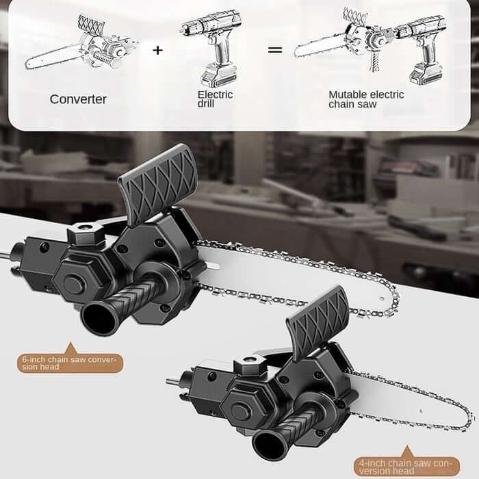 🔥Hot sale - 4/6 Inch Electric Drill Modified To Electric Chainsaw Drill Attachment