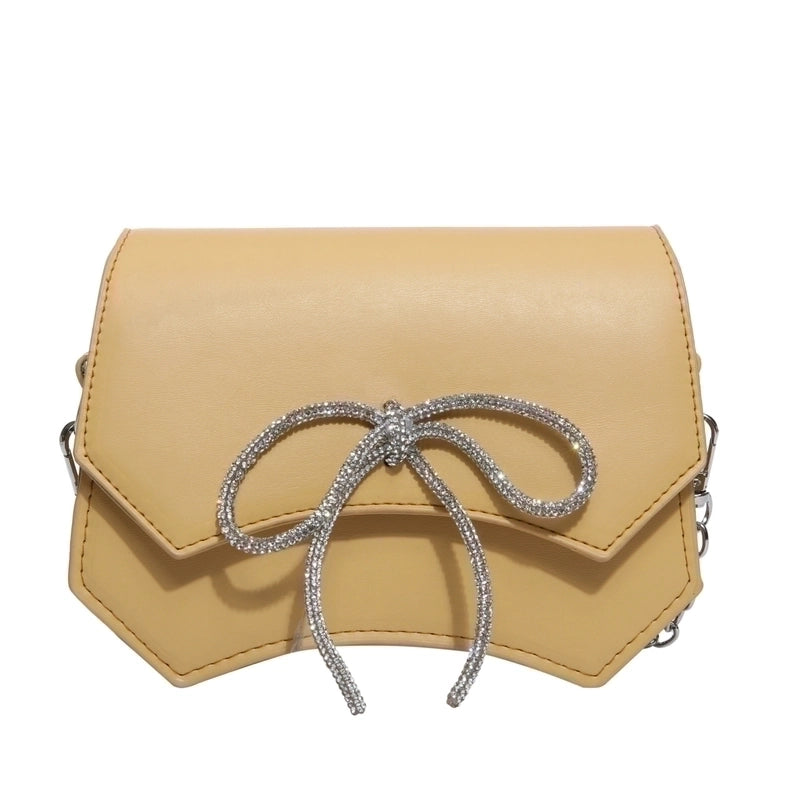 Women's Small Pu Leather Solid Color Classic Style Shell Magnetic Buckle Shoulder Bag Crossbody Bag Chain Bag