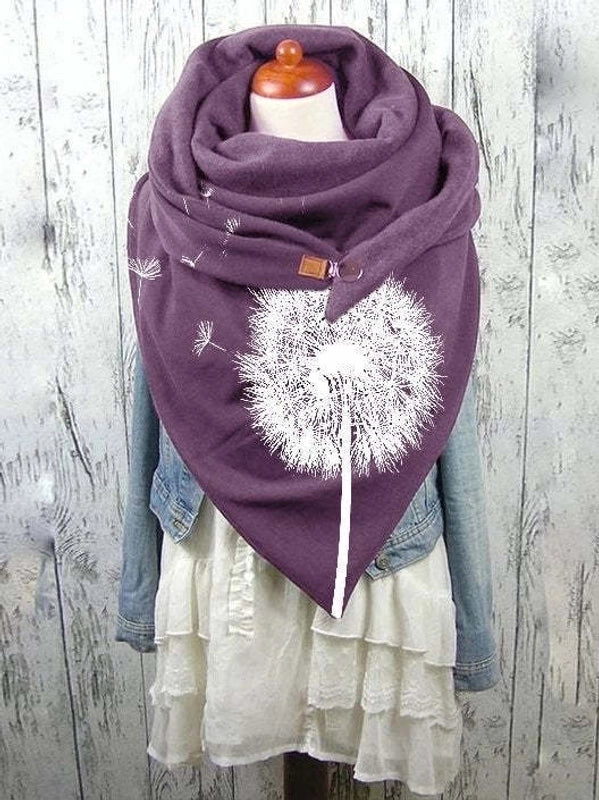 Women's Basic Streetwear Moon Butterfly Polyester Scarf