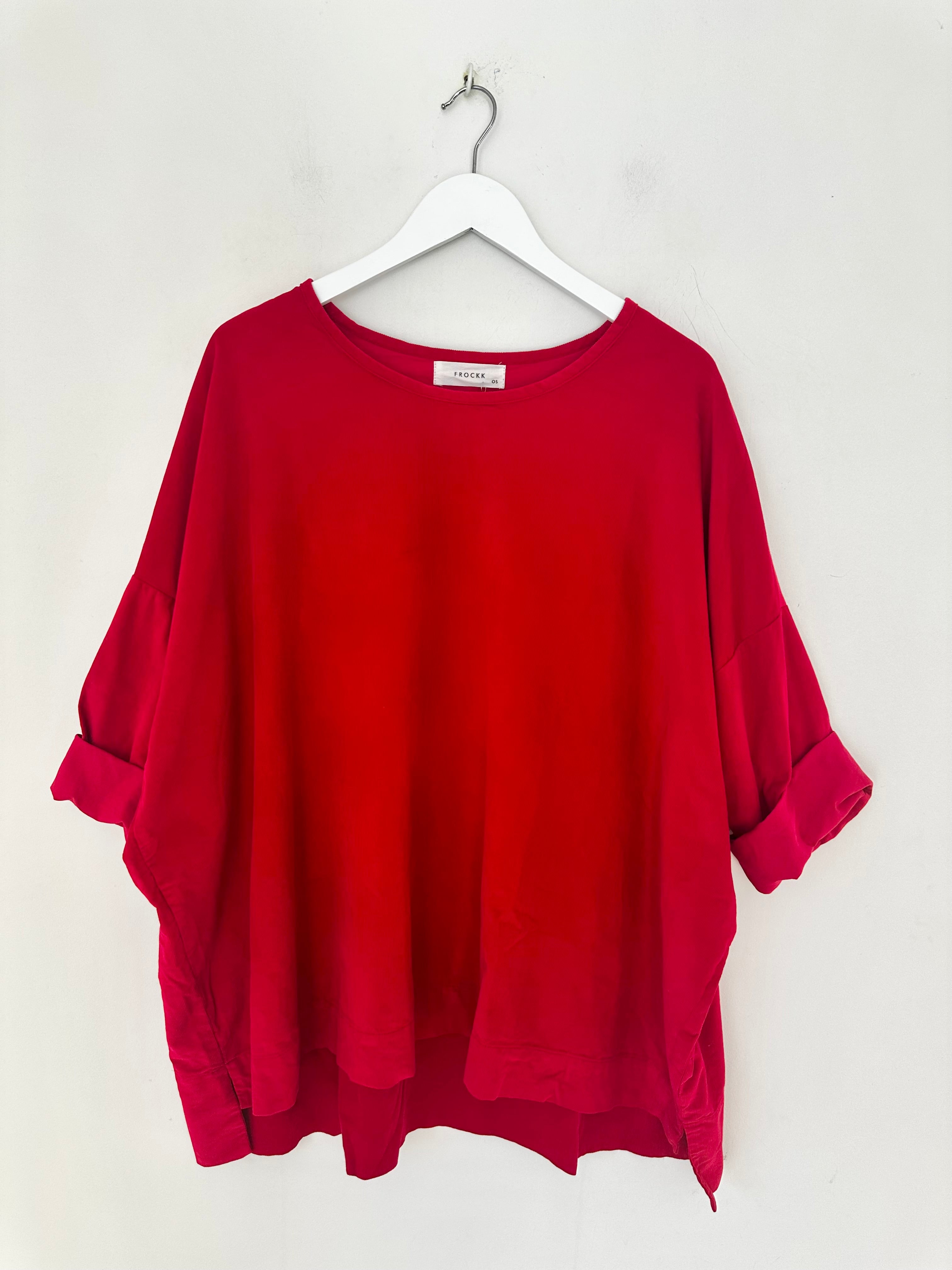 hunter top - winter red cord