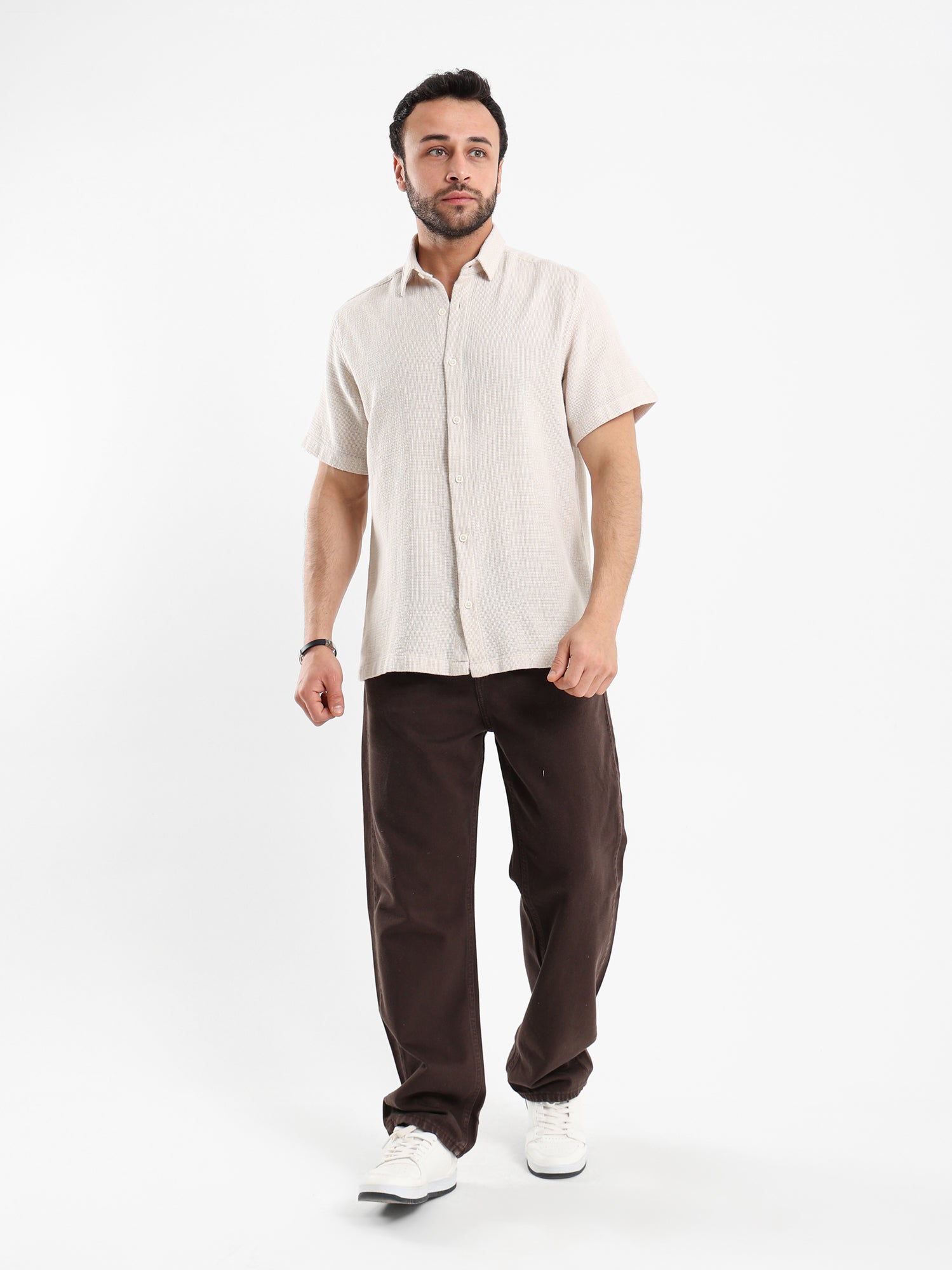 Textured Short Sleeve Shirt