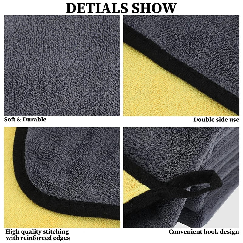 🔥Clearance Sale - 49% OFF🔥Microfiber Coral Fleece Car Wash Towel Set (3 PCS)