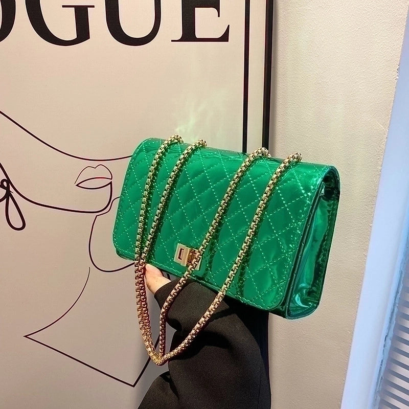Women's Small All Seasons Pu Leather Classic Style Square Bag