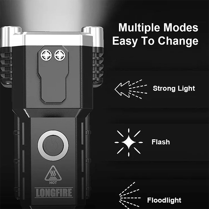 49% 0FF  - Super Bright Rechargeable LED Handheld Flashlight Portable