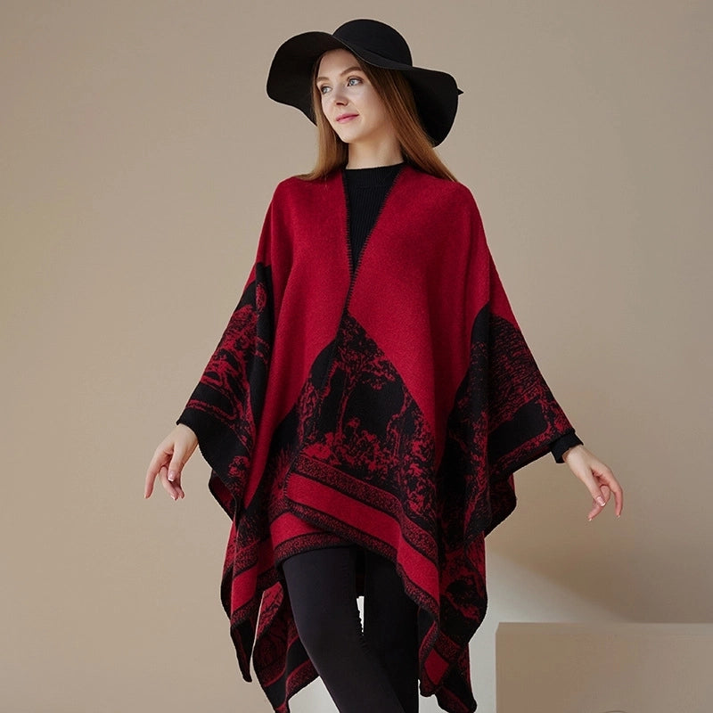 Unisex Ethnic Style Geometric Imitation Cashmere Shawl