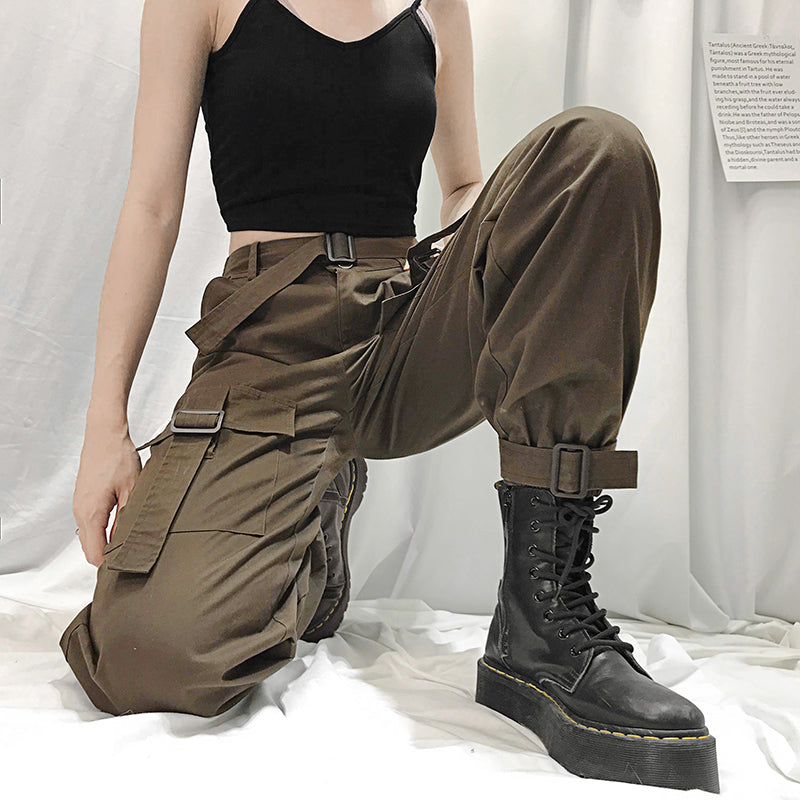 Ulzzang brown pant KF81893