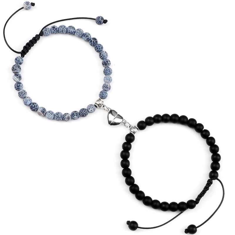 Romantic Heart Shape Natural Stone Handmade Bracelets