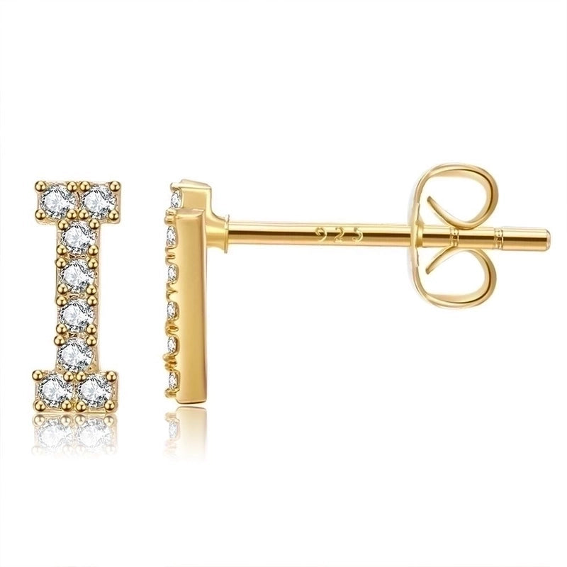 Ethnic Style Letter Copper Earrings Ear Studs
