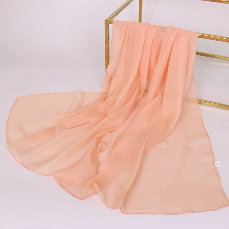 Women's Streetwear Solid Color Chiffon Scarves & Gloves