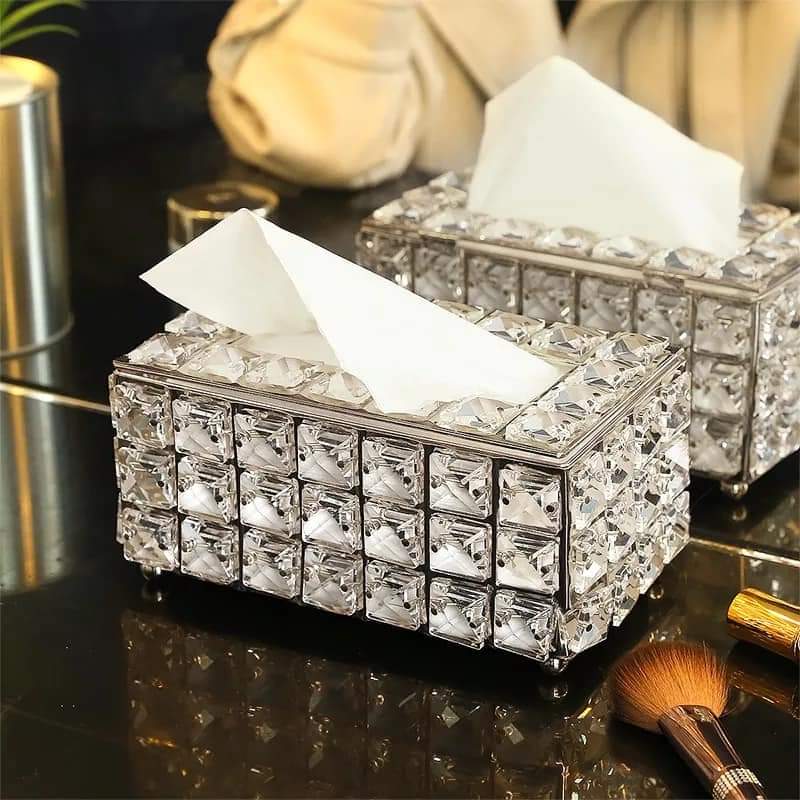 CRYSTAL TISSUE BOX