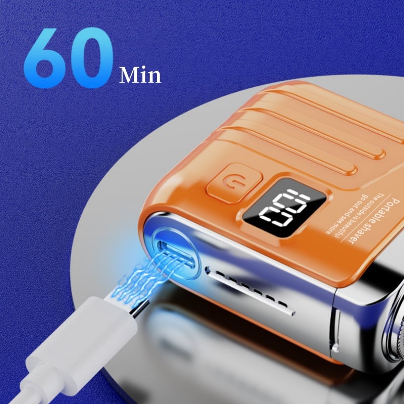 ⏳Time-limited Special🥸Men’s Waterproof Mini Electric Shaver with LED Display