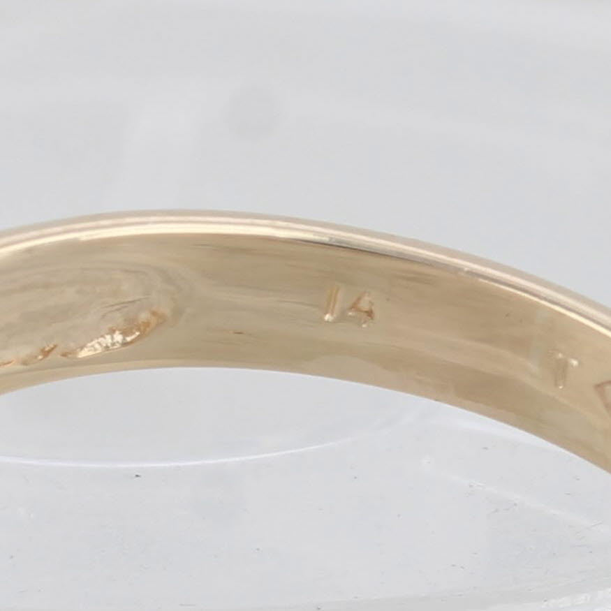 0.14ctw Diamond Ring 14k Yellow Gold Size 11.75 Men's Wedding Band