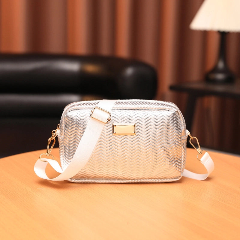 New Shiny Fashion Western Style Small Square Bag Casual All-Matching Graceful Camera Bag Mobile Phone Bag Shoulder Slanting Hanging Bags