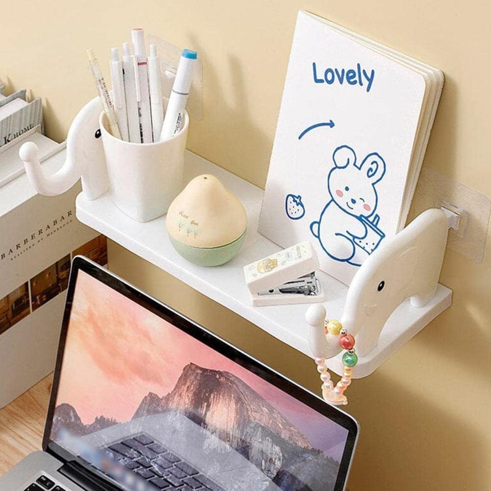 Multifunctional Elephant Shaped Wall Hanging Storage Shelf