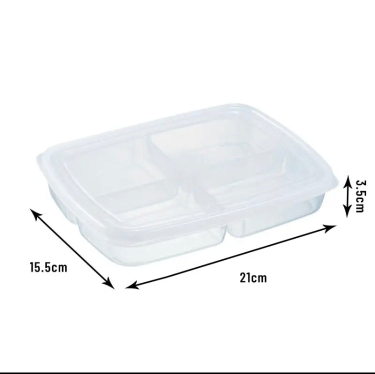 4 GRIDS TRANPARENT FOOD STOARGE BOX