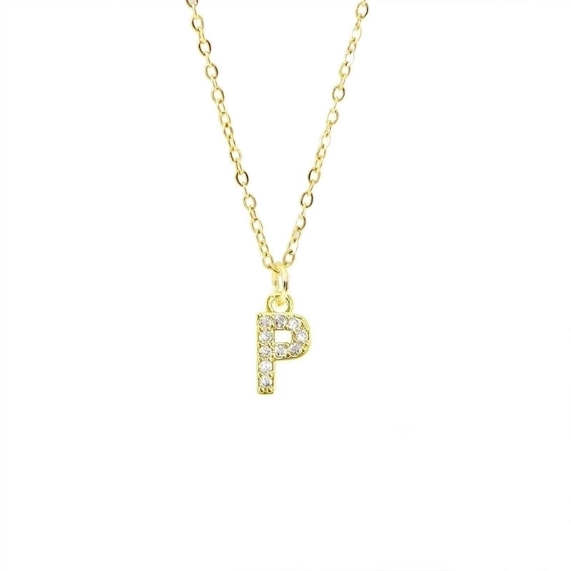 Titanium Steel Copper Streetwear Plating Inlay Letter Zircon Pendant Necklace