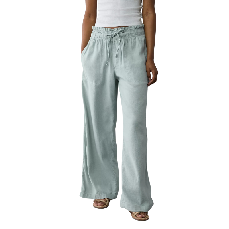 Dreamy Drape Linen Blend Pull On Pant