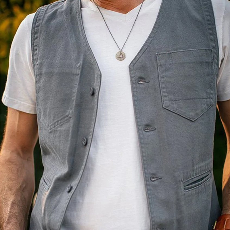 Vintage Lincoln Waistcoat Casual Outdoor Men's Waistcoats
