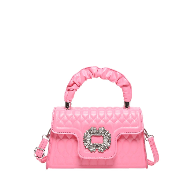 Women's Medium Pu Leather Solid Color Elegant Vintage Style Square Flip Cover Crossbody Bag