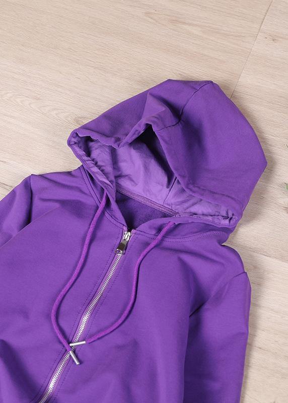 Chocolate Patch Work Zip Up Short Jacket