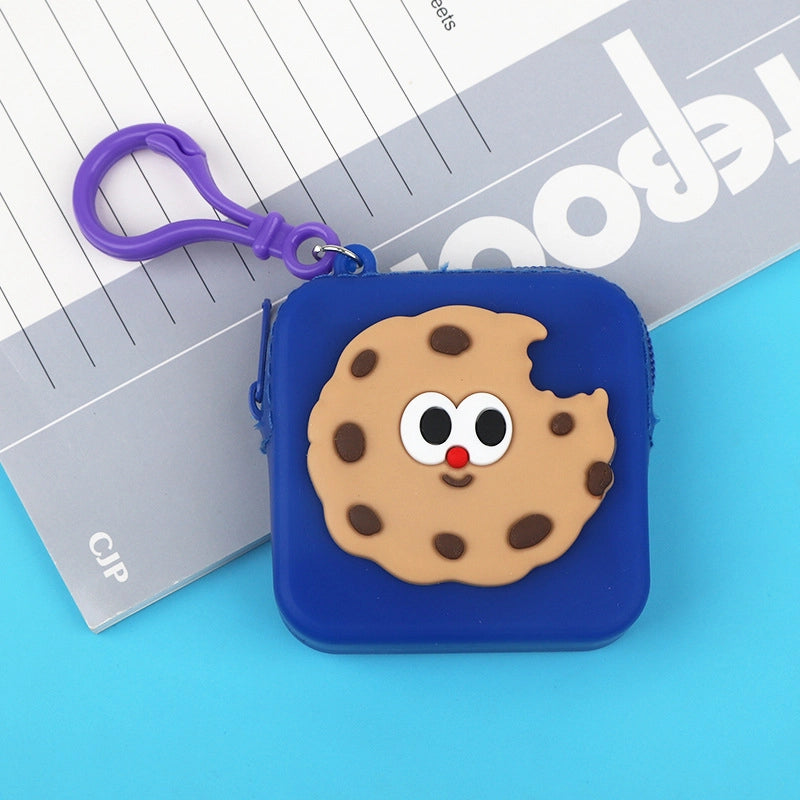 20 Pieces New Cartoon Silicone Change Storage Bag Silicone Data Cable Storage Bag Children's Points Card Storage Bag