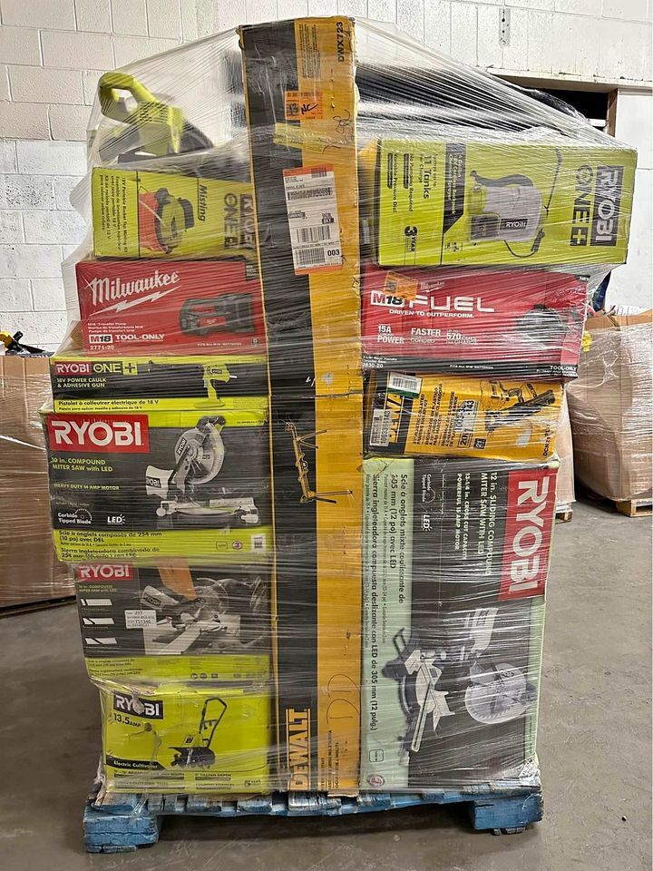 🎁2025  Amazon Customer Returns Tool Pallets Online⭐Buy 7 FOOT TALL “MONSTER” PALLETS Online