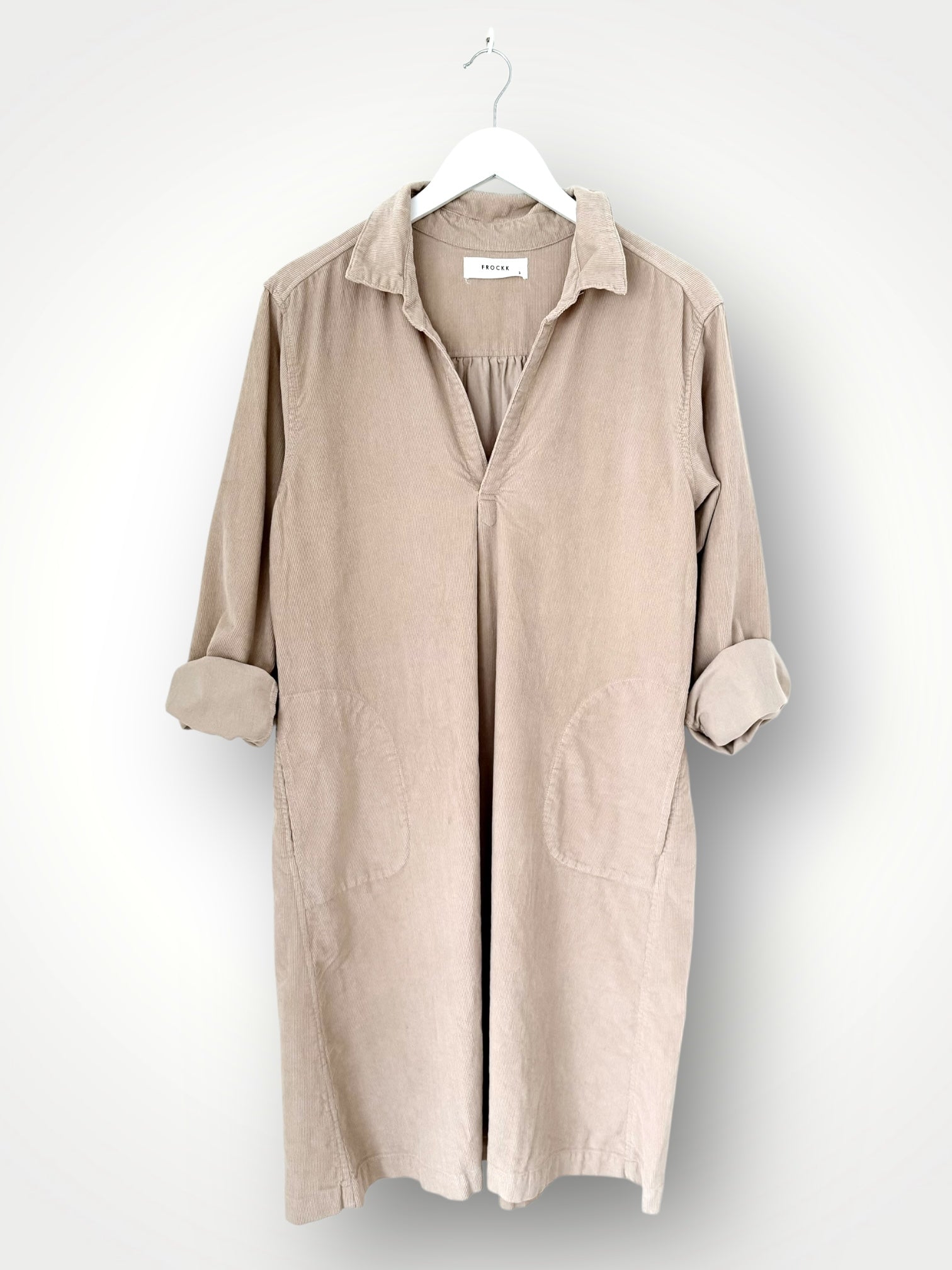 bianca dress -almond cord