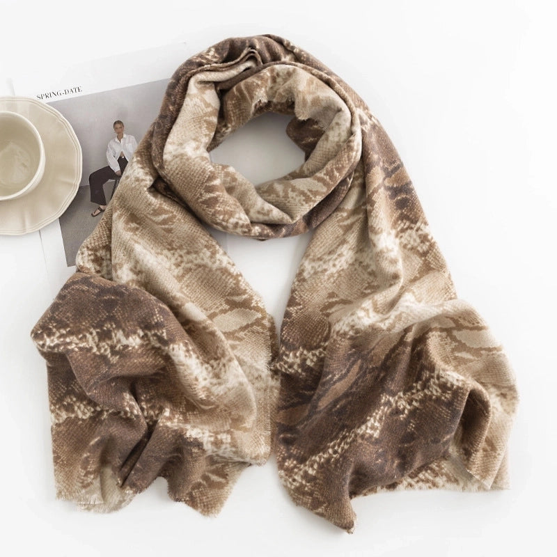 Women's Sweet Leopard Polyester Scarf