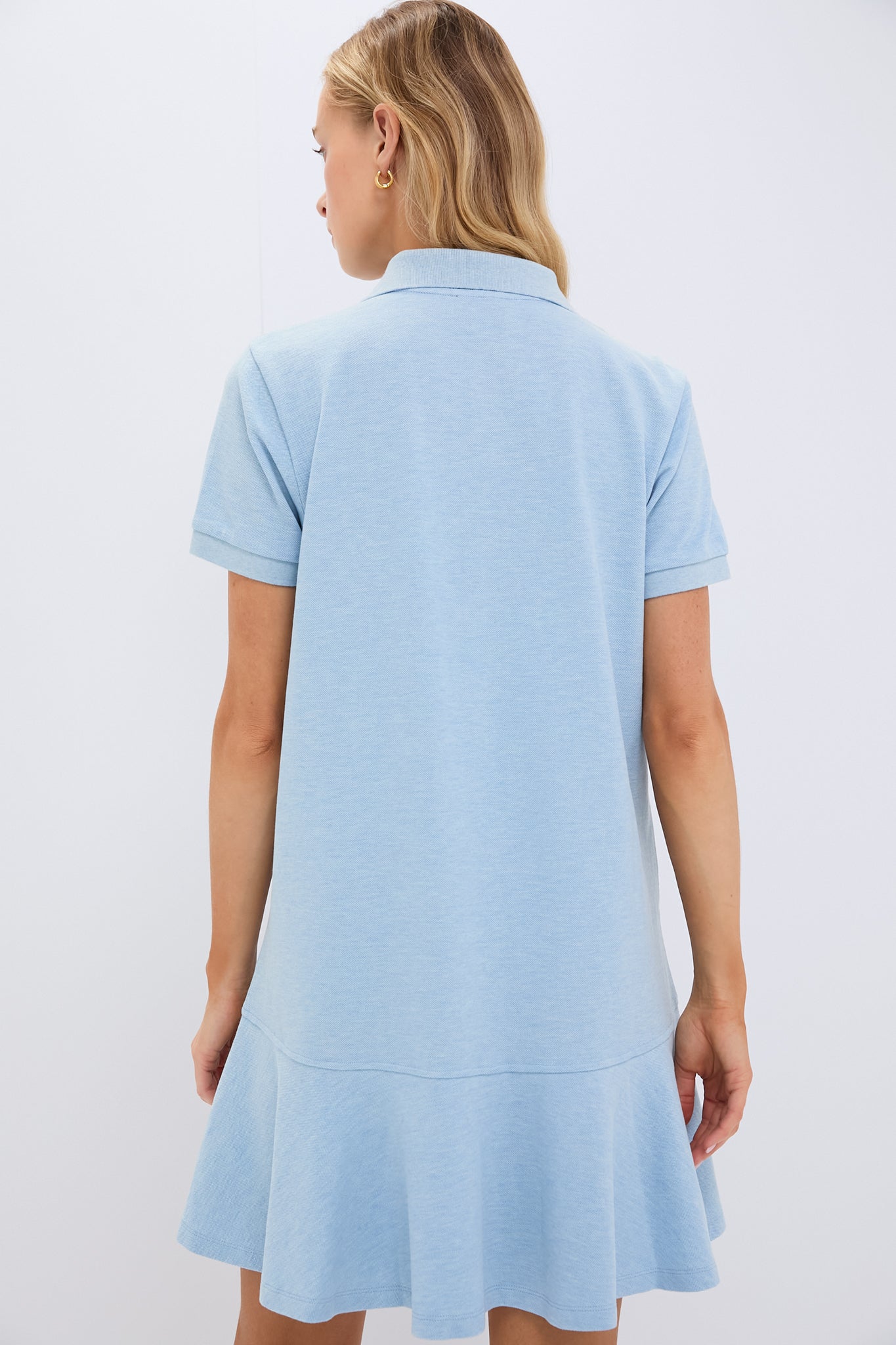 Light Blue Pique May Polo Dress