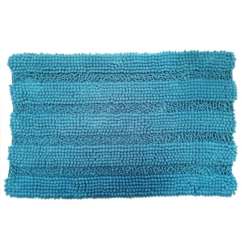 Super soft large grain thick tufted chenille floor mat machine washable suitable for study living room bathroom kitchen