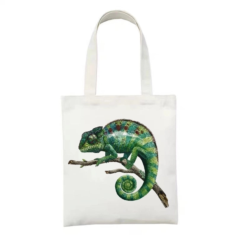 Women's Minimalist Artistic Animal Mushroom Butterfly Shopping Bags