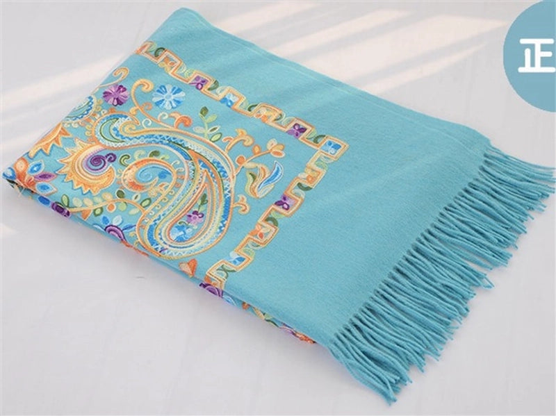 Women's Elegant Printing Imitation Cashmere Shawl