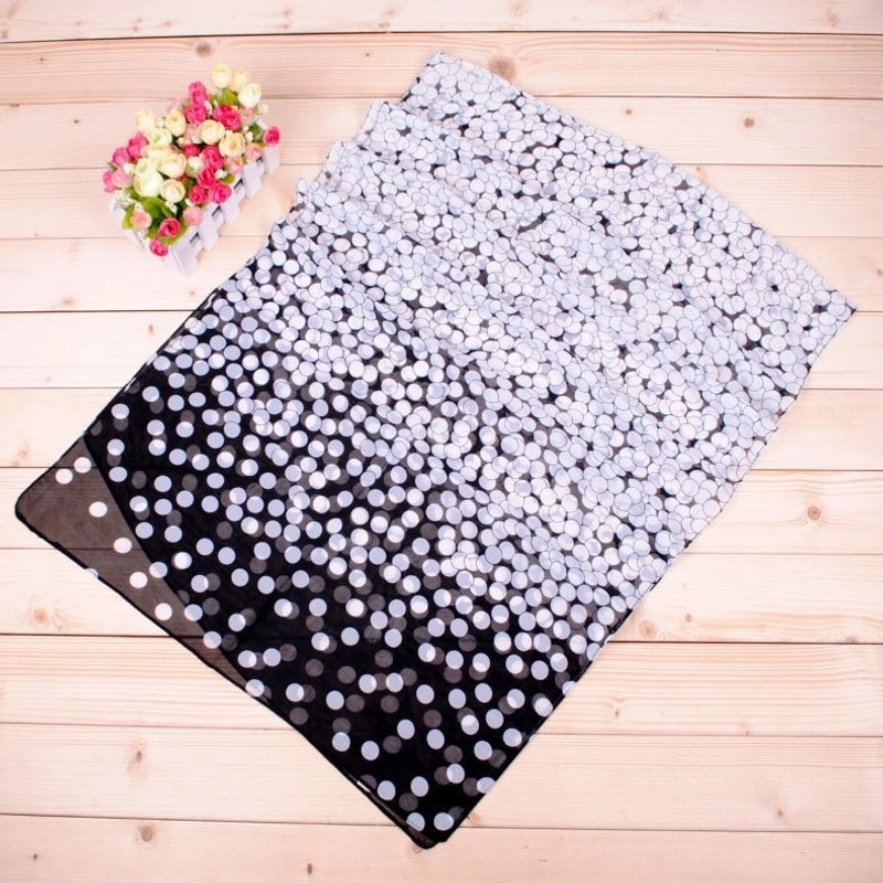 Sand Scarf Summer Small Scarf Dual-use Small Scarf Classic Leopard Chiffon Scarf Women Thin Shawl
