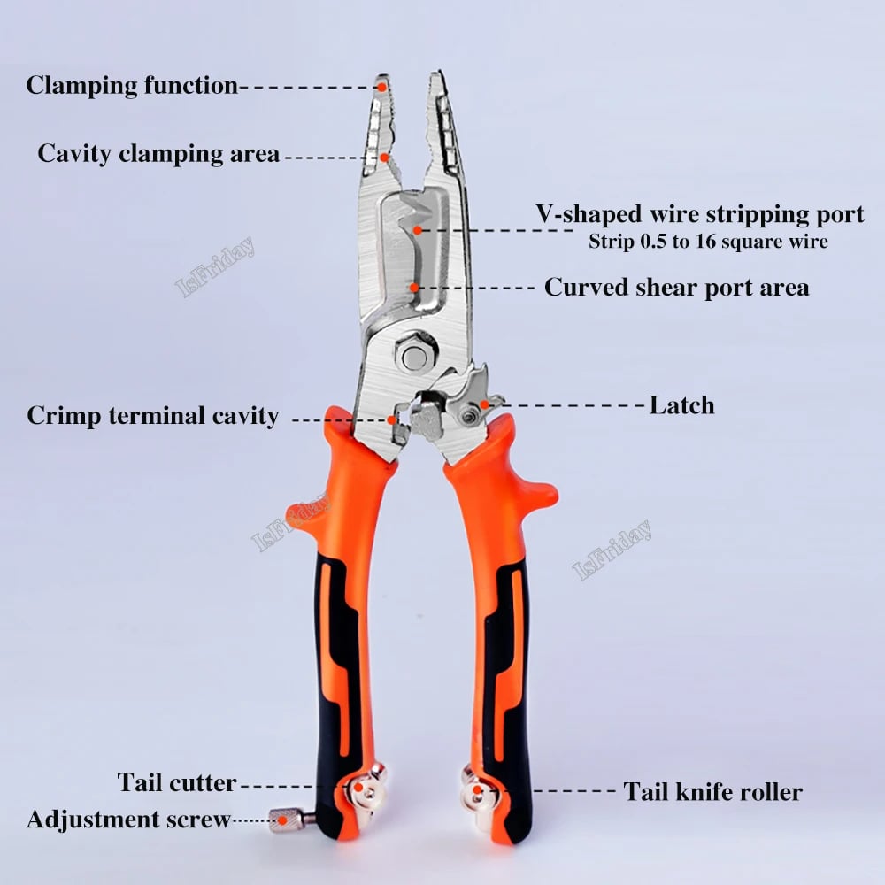 10 in 1 Hand Tool Multifunct Wire Stripper