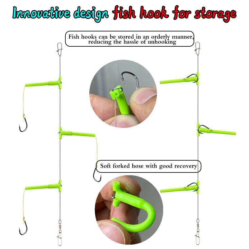 🐟2023 Newest Anti-tangle Tandem Fishing Hooks with Organizer(Buy 2 Pcs Get 10% Off)