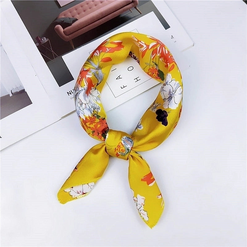 New Spring And Autumn Summer Small Silk Scarf Small Square Towel Women's Professional Variety Decorative Printed Scarf Scarf