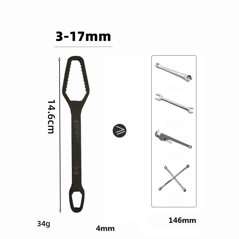 🌈🔧 8-22mm Universal Wrench Receive a FREE 3-17mm Universal Wrench! 💪