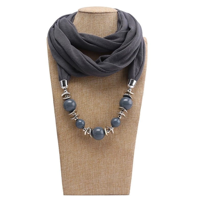Women's Minimalist Solid Color Polyester Scarf