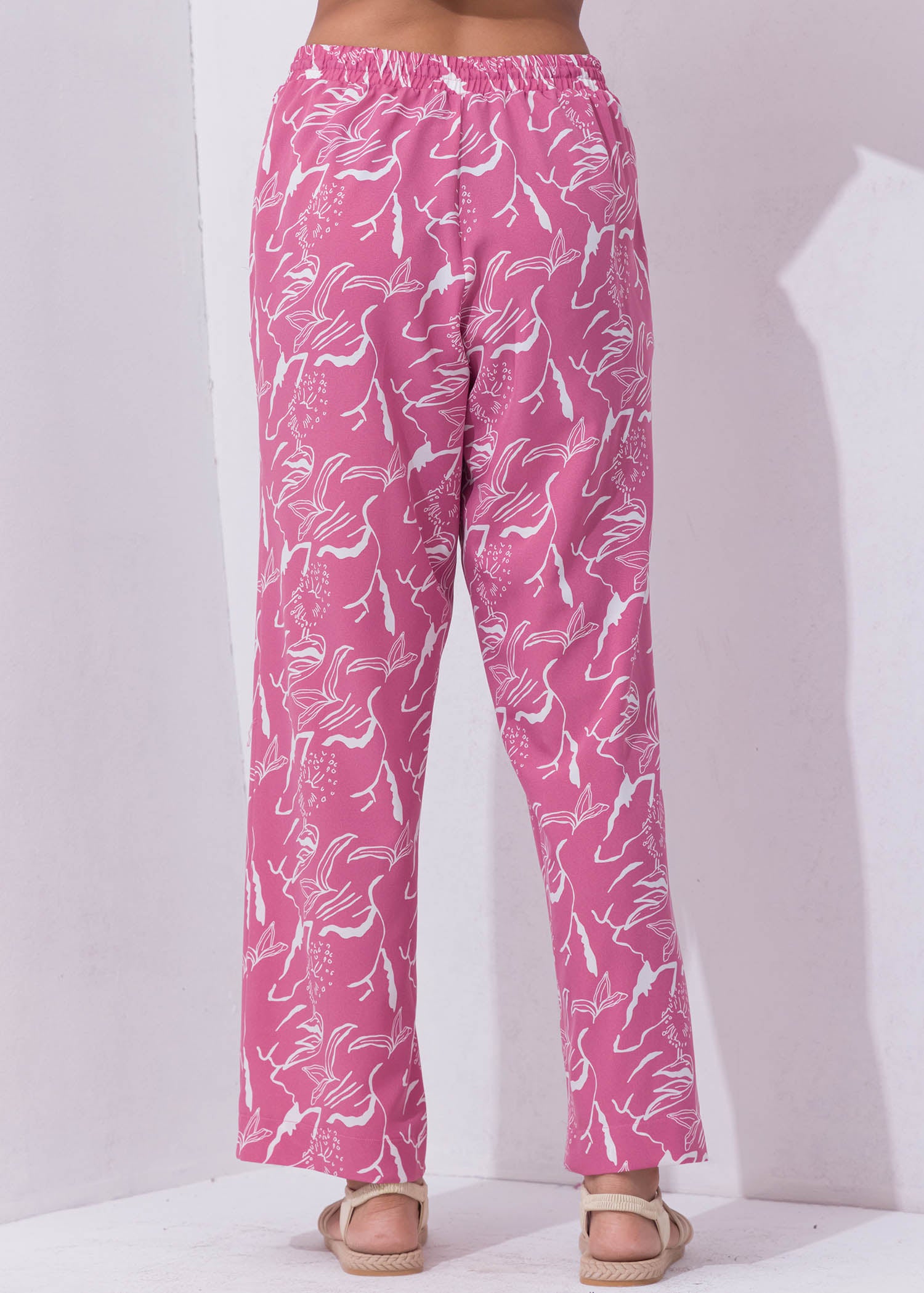 Printed Draw Cord Pant