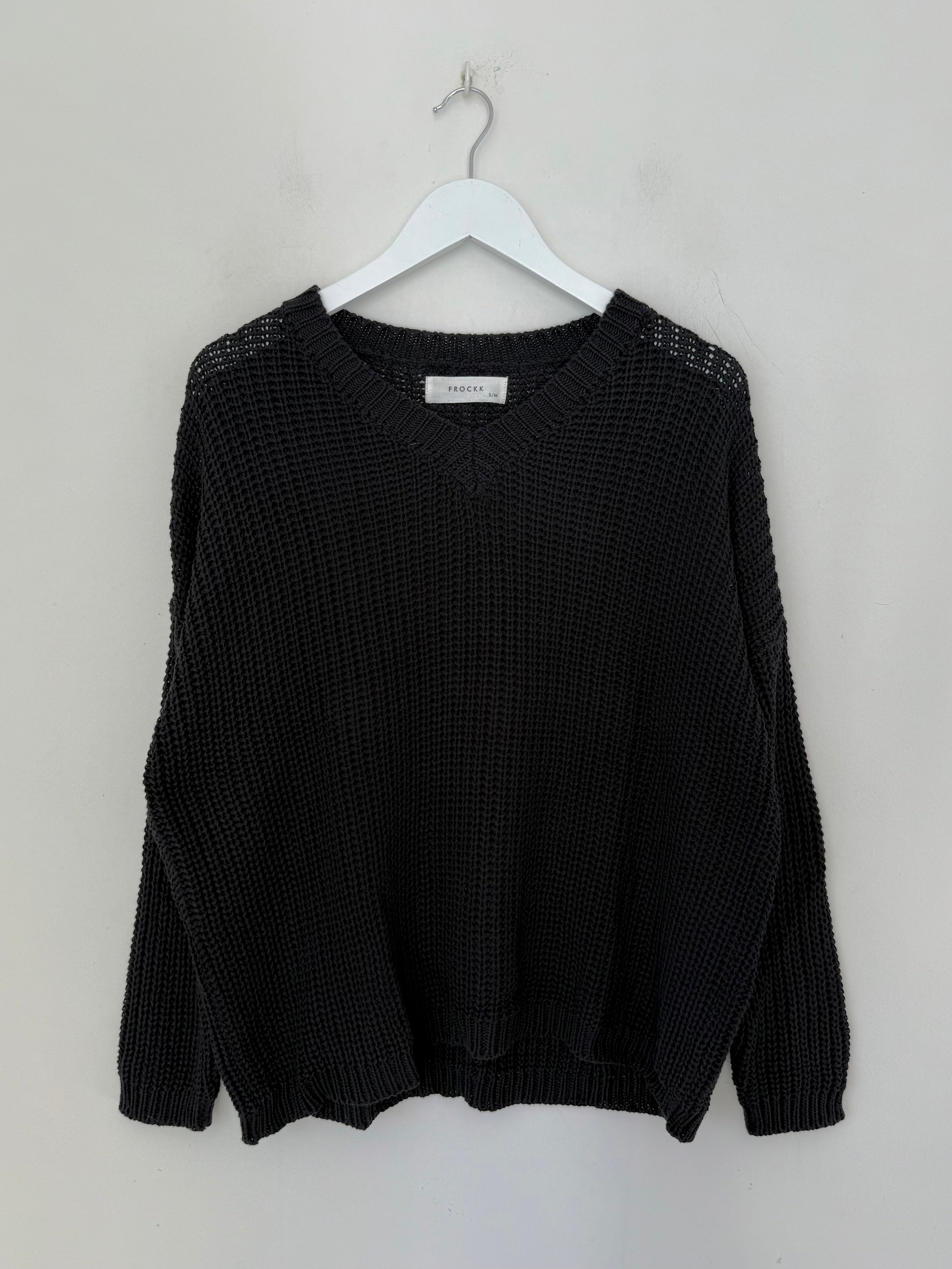 jasper cotton knit - black