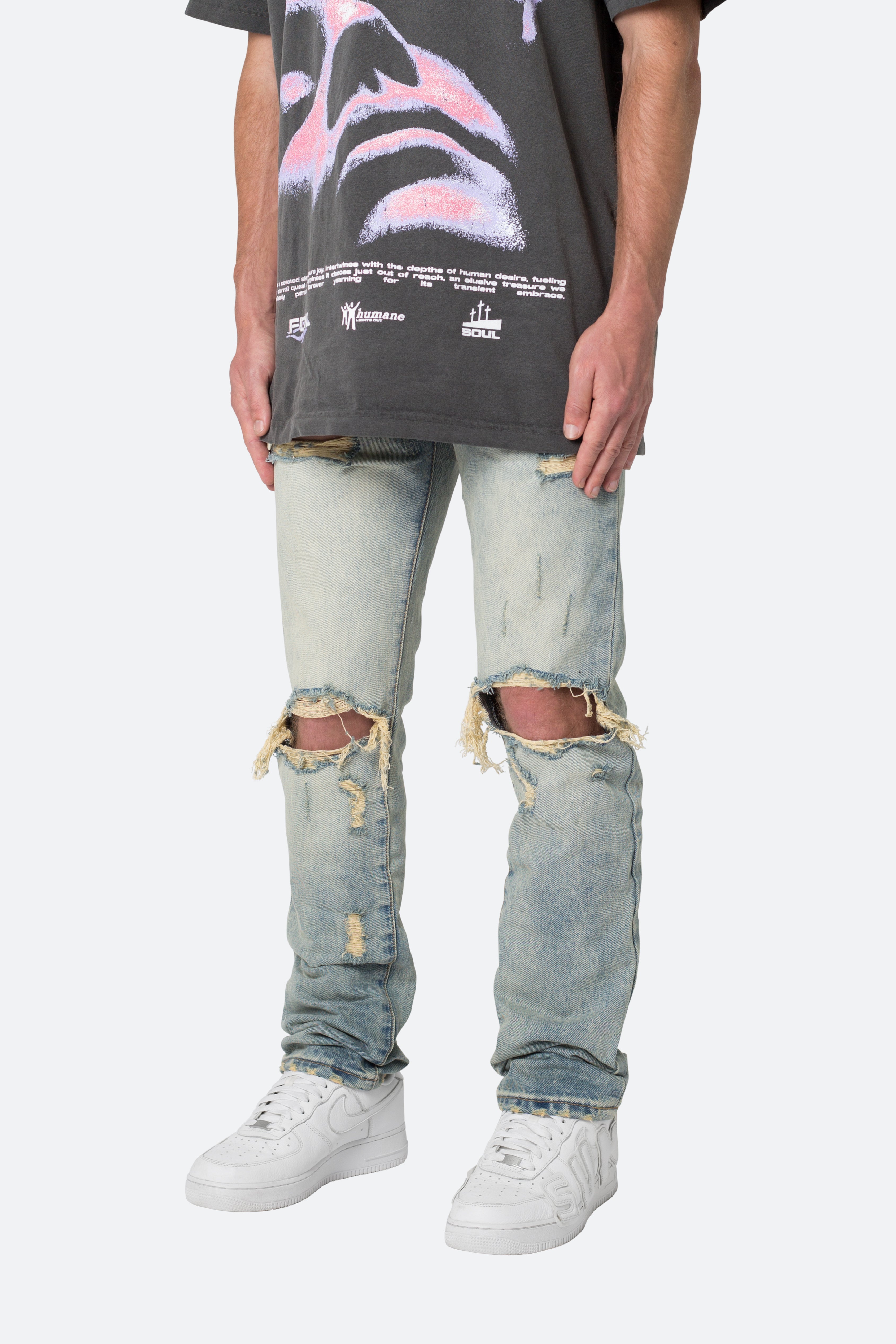 D544 Straight Denim - Vintage Blue