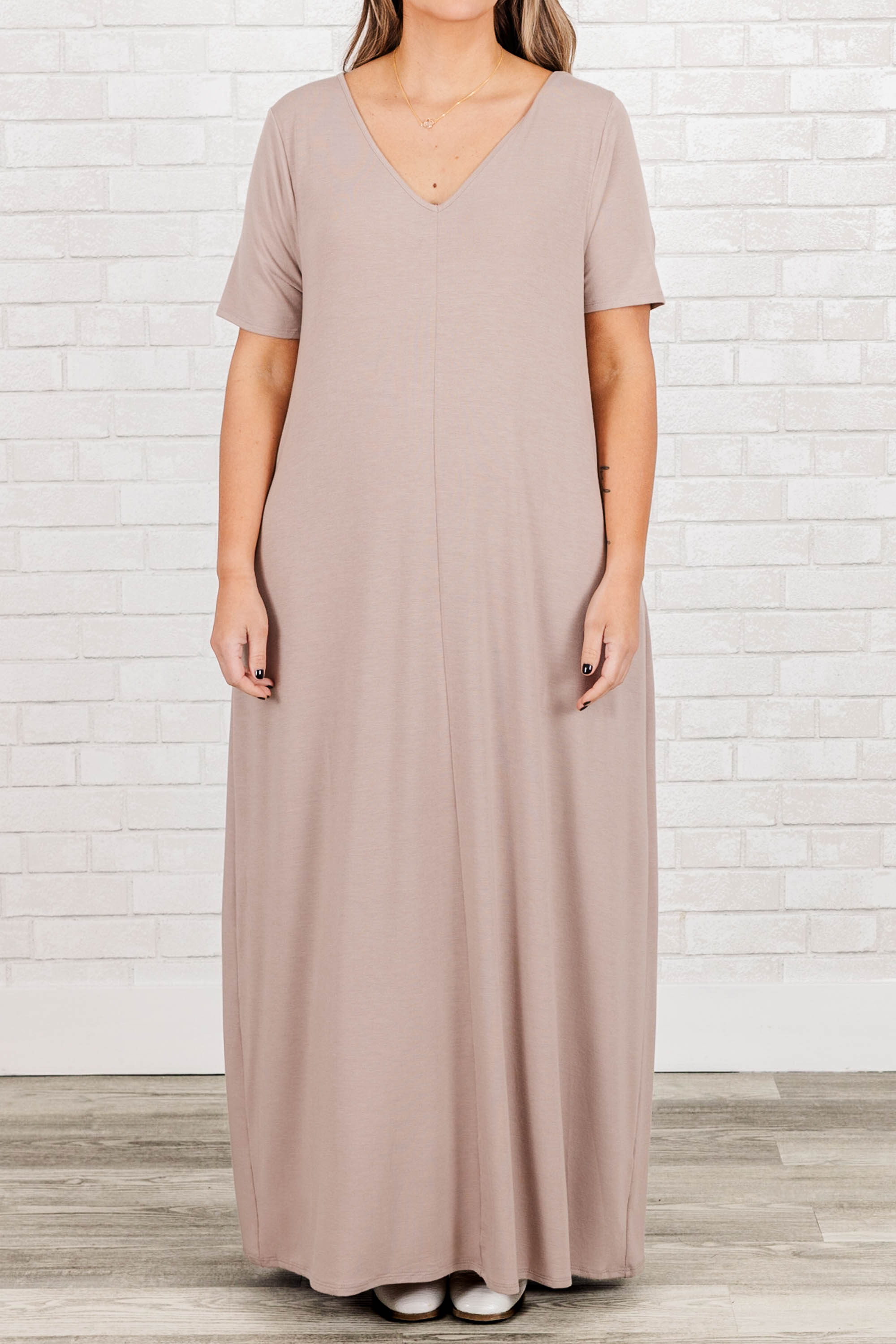 Makin' Waves Maxi Dress. Ash Mocha