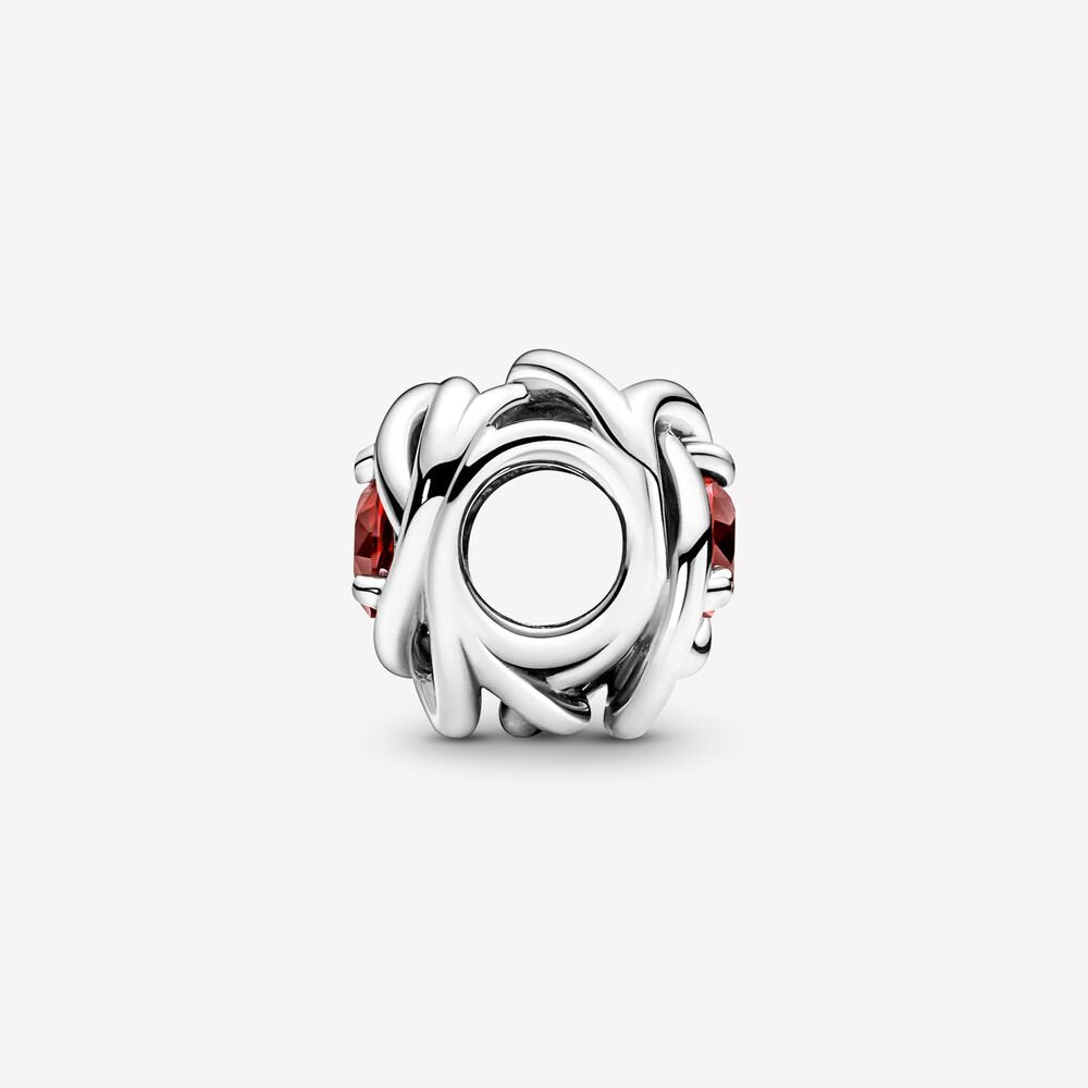 True Red Eternity Circle Pandora Charm