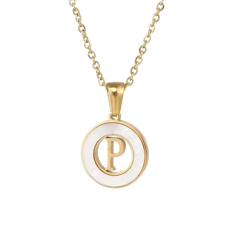 Fashion Letter Stainless Steel Pendant Necklace