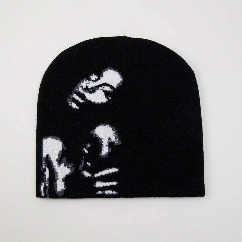 Unisex Modern Style Classic Style Human Face Eaveless Wool Cap