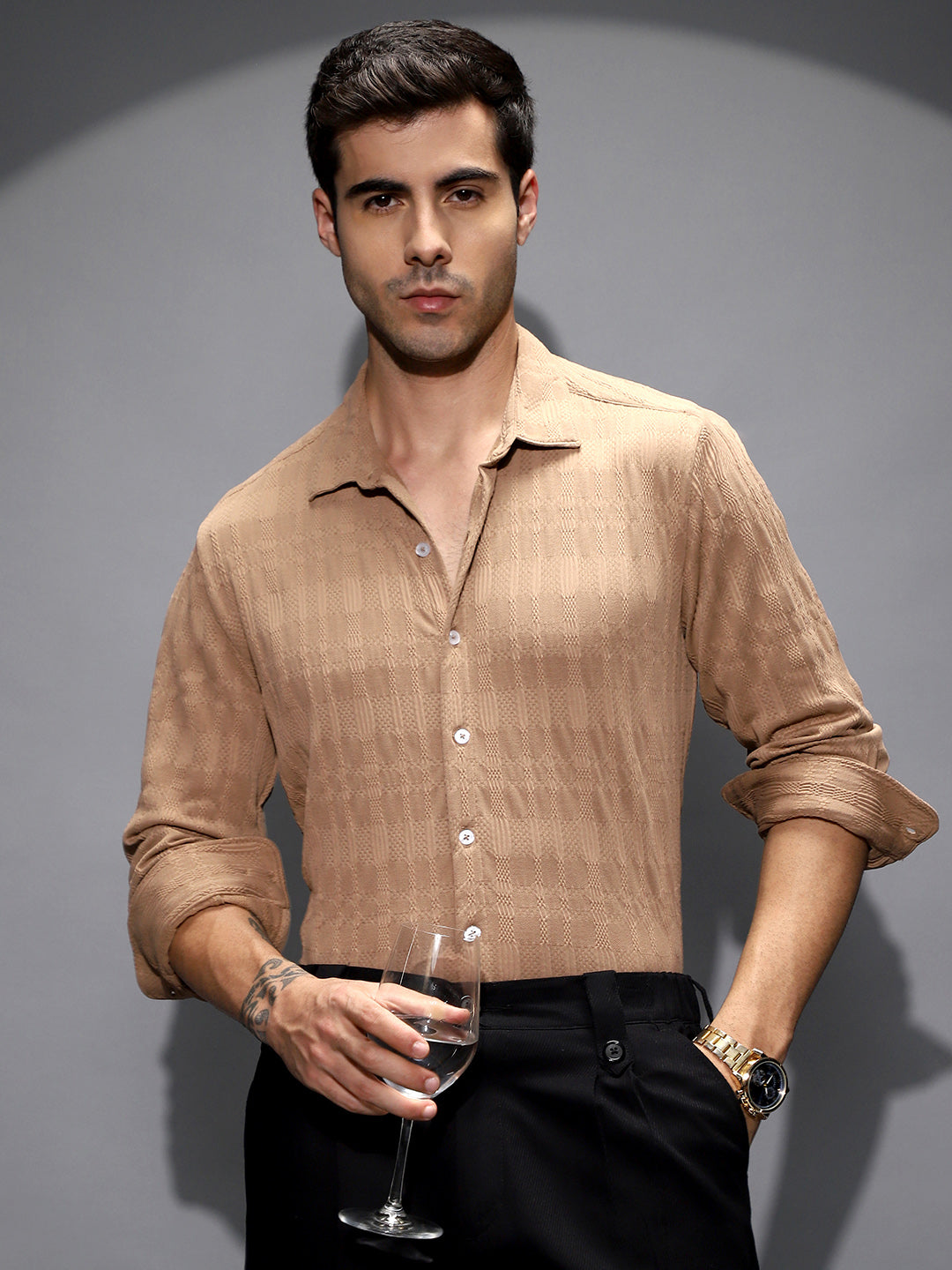 Braided-Knot Tactile Shirt
