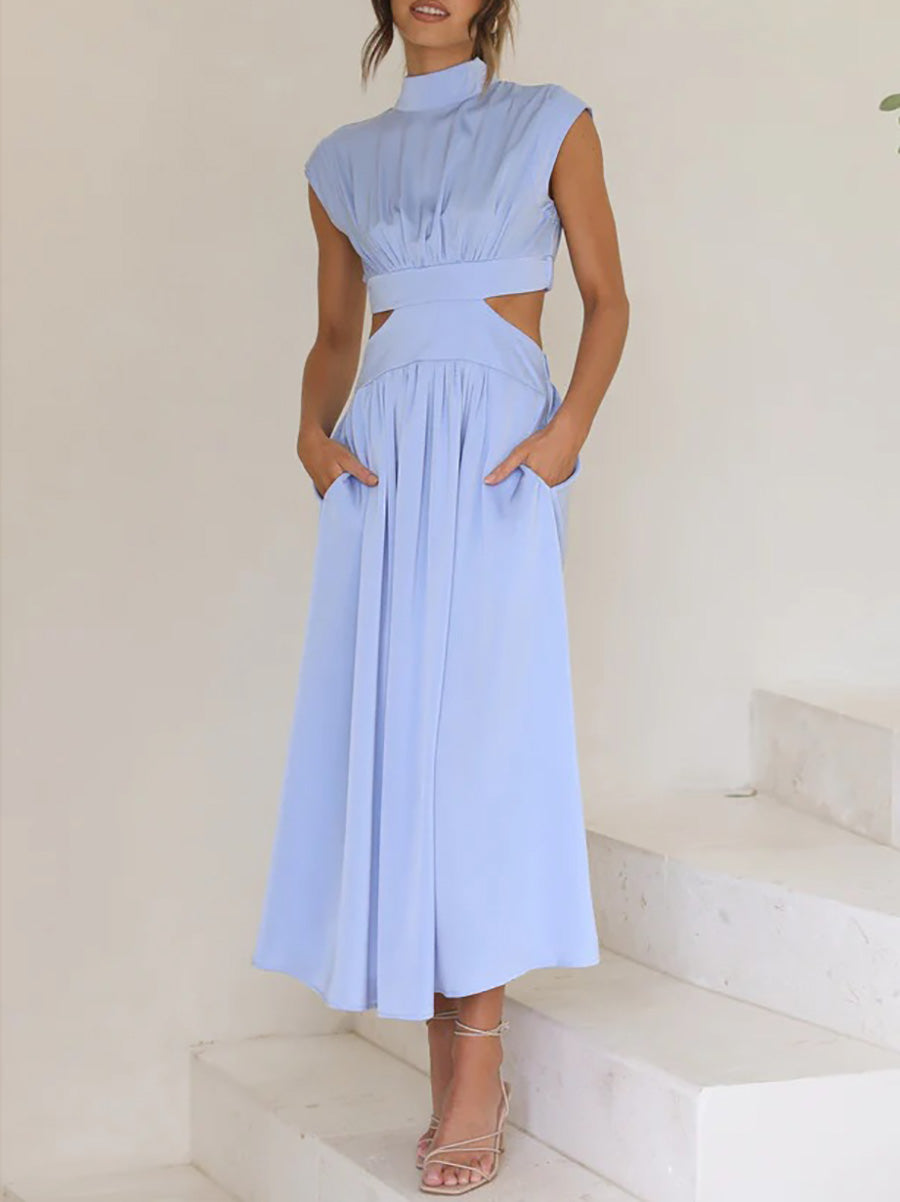 Macaron Color Waistless Dress