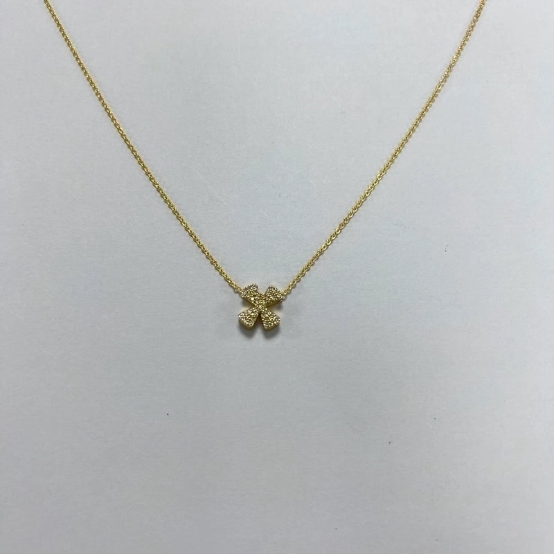 Minimalist Letter Copper Zircon Necklace In Bulk